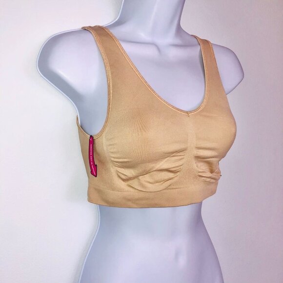 Bali Bralette Size XL Nude One Smooth Up Smooth Support Seamless New - Picture 3 of 8